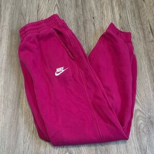 Nike sweatpants pink